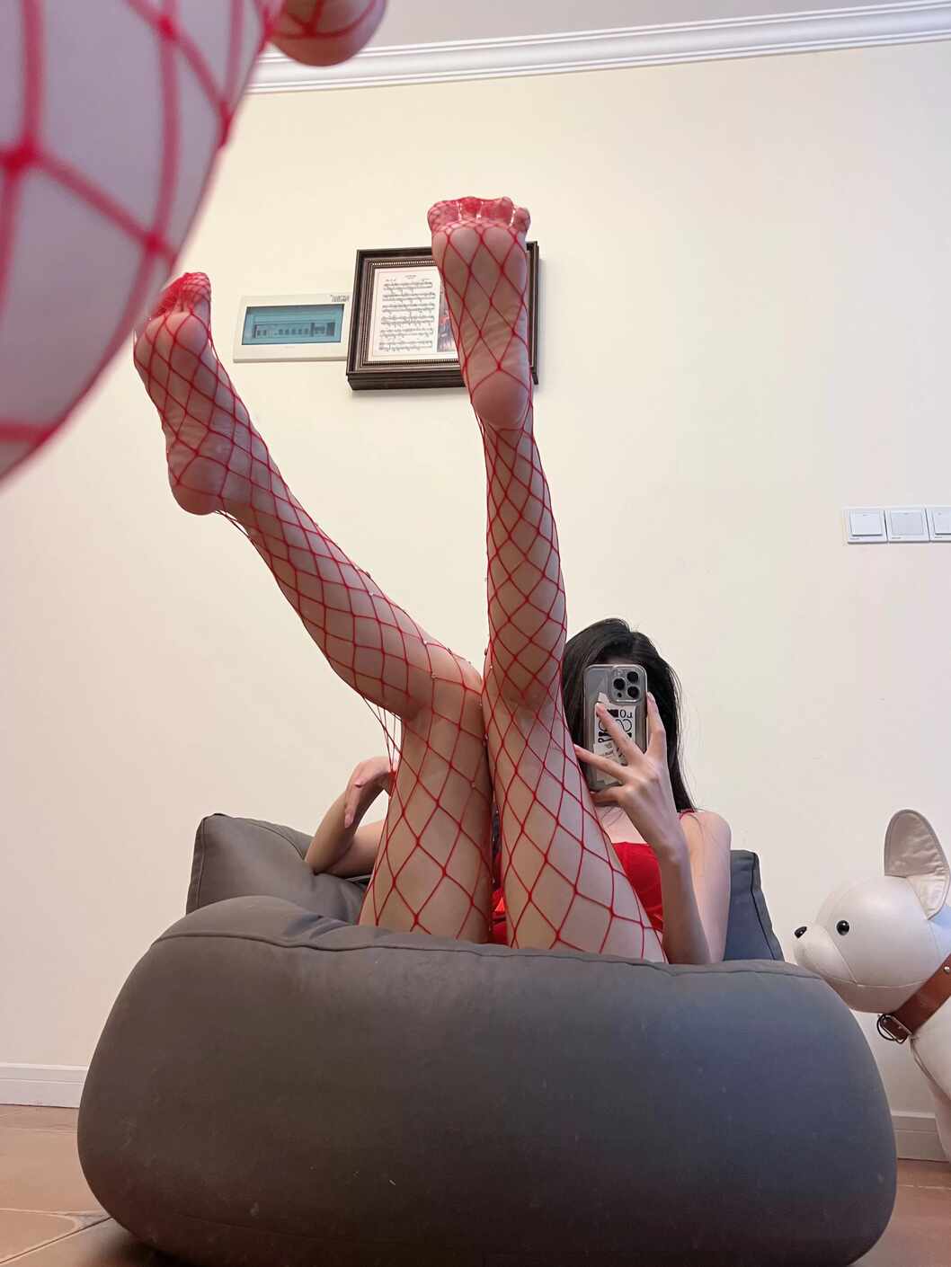 手机屏幕反射coser面部补光效果