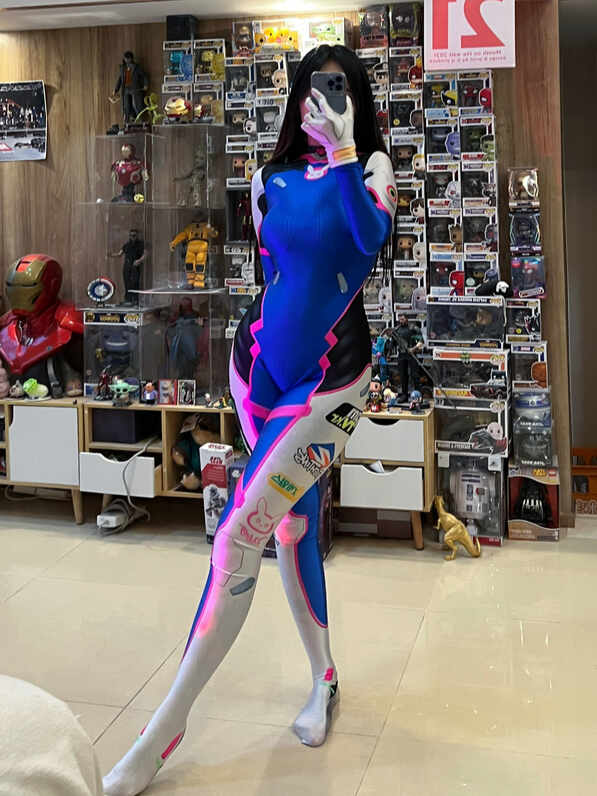 卡通百科老王守望先锋DVA COS写真【醉颜图库】 站姿展示